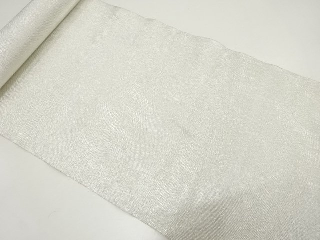 アンティーク　銀糸　帯地反物